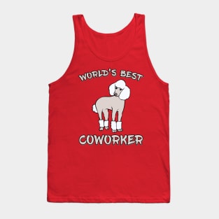 Poodle World's Best Coworker WFH Tank Top